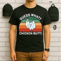 Guess What? Chicken Butt Funny T-Shirt thumb 6