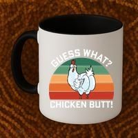 Guess What? Chicken Butt Funny Coffee Mug thumb 2