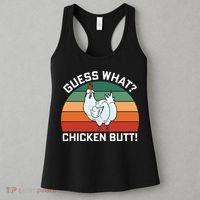 Guess What? Chicken Butt Funny Women's Tank Top thumb 3