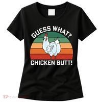 Guess What? Chicken Butt Funny Women's T-Shirt thumb 0