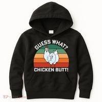 Guess What? Chicken Butt Funny Kids Hoodie thumb 0