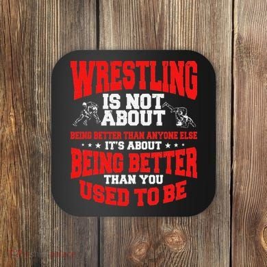 Great Wrestling Design Wrestler Saying Apparel  Coaster