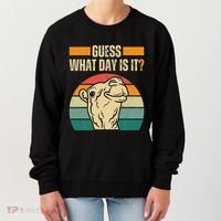 Guess What Day Is It Camel Hump Day Camel Wednesday Funny Women's Sweatshirt thumb 0