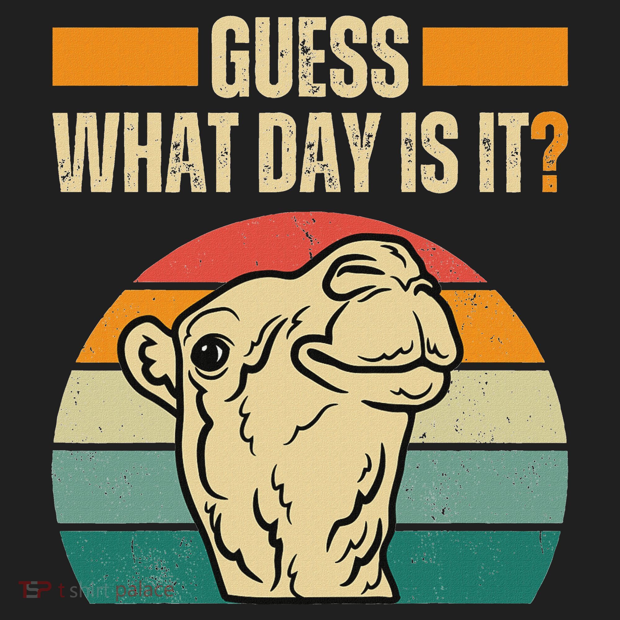 Guess What Day Is It Camel Hump Day Camel Wednesday Funny Women's Sweatshirt