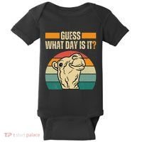 Guess What Day Is It Camel Hump Day Camel Wednesday Funny Baby Bodysuit thumb 0