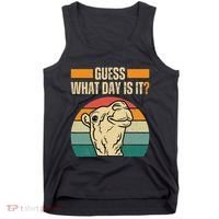 Guess What Day Is It Camel Hump Day Camel Wednesday Funny Tank Top thumb 0