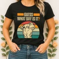 Guess What Day Is It Camel Hump Day Camel Wednesday Funny Women's T-Shirt thumb 2