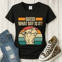 Guess What Day Is It Camel Hump Day Camel Wednesday Funny Women's T-Shirt thumb 3