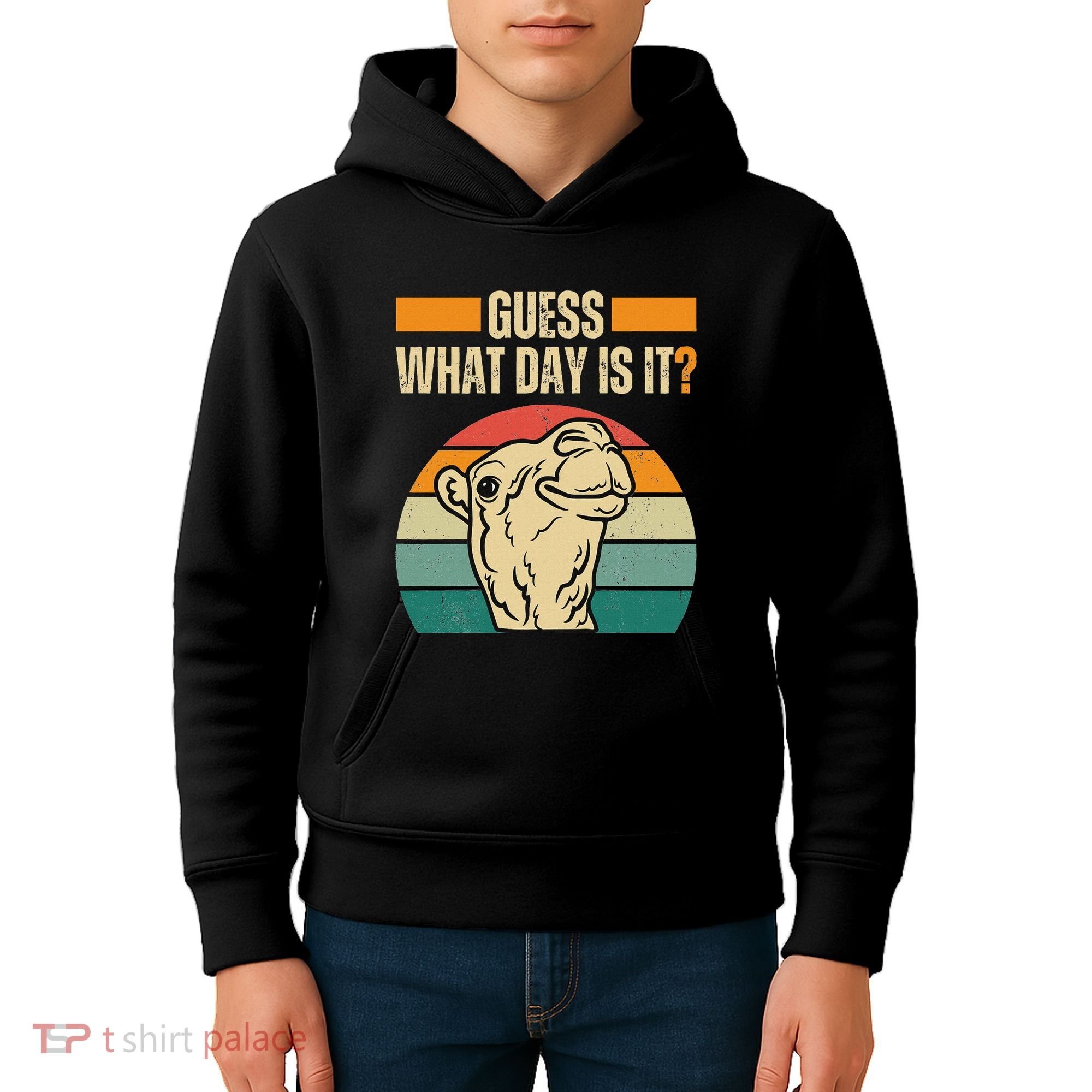 Guess What Day Is It Camel Hump Day Camel Wednesday Funny Kids Hoodie