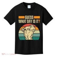 Guess What Day Is It Camel Hump Day Camel Wednesday Funny Kids T-Shirt thumb 0