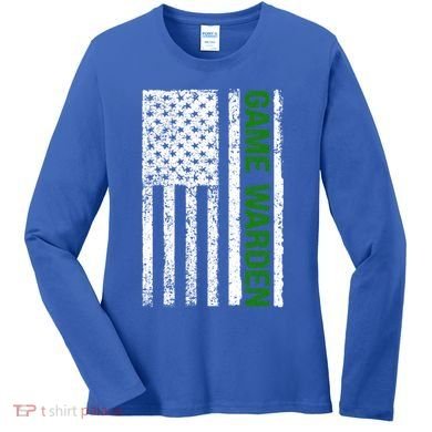 Game Warden Design Wildlife Officer Control Agent Ager Cool Gift Women's Long Sleeve Shirt