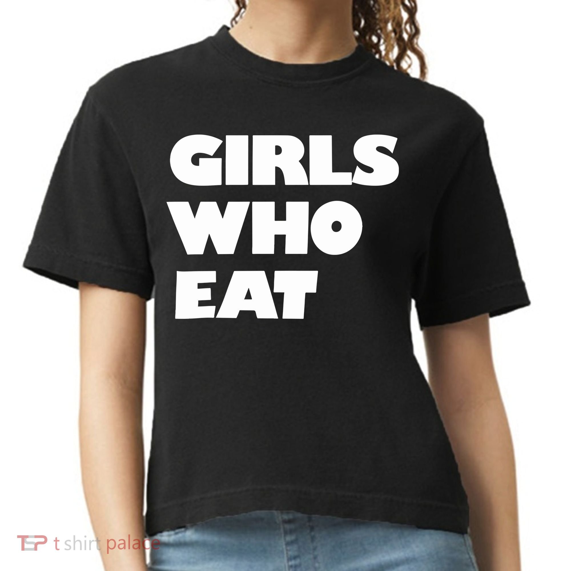 Girls Who Eat Muscle Comfort Colors Boxy T-Shirt