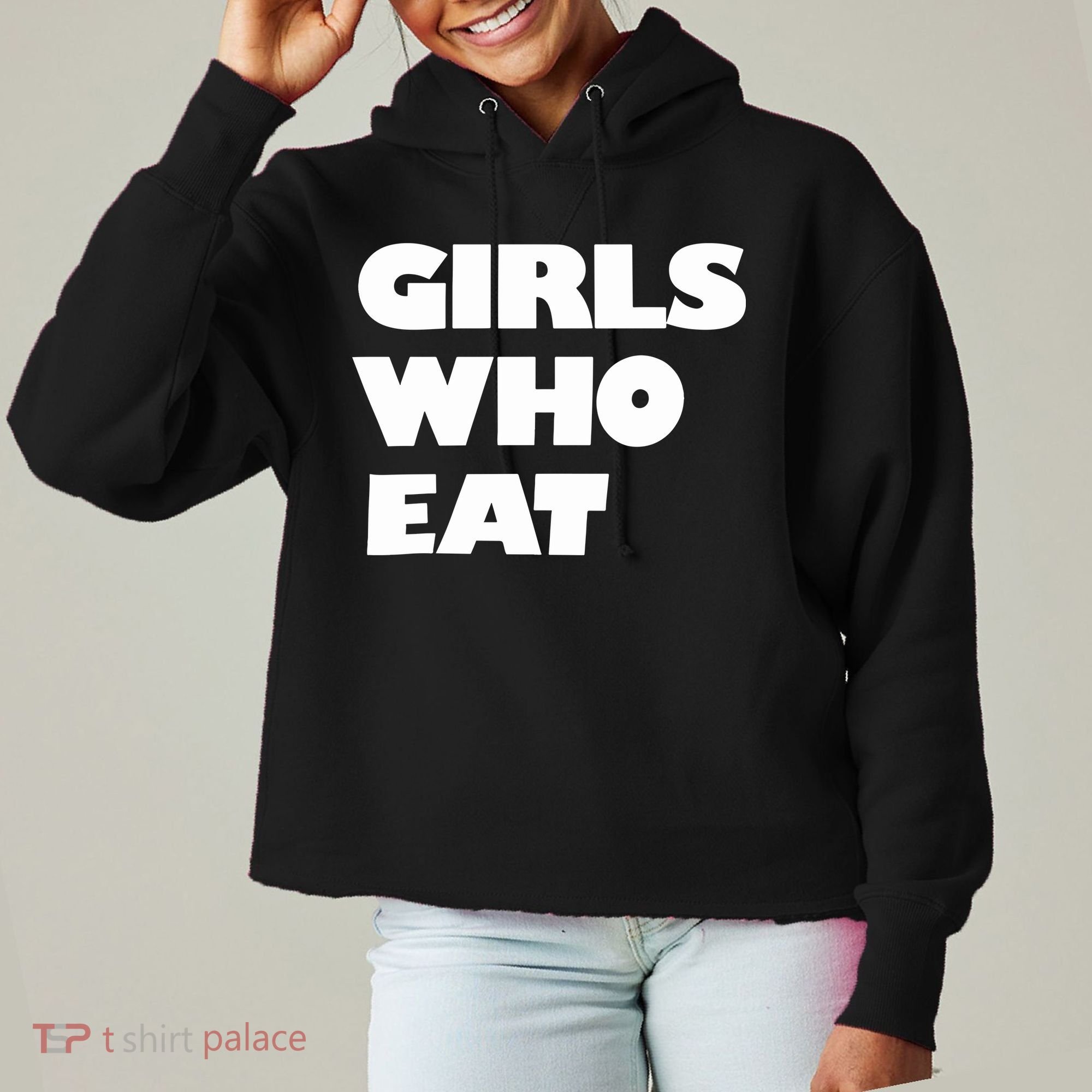 Girls Who Eat Muscle Ladies Heavyweight Boxy Pullover Hoodie