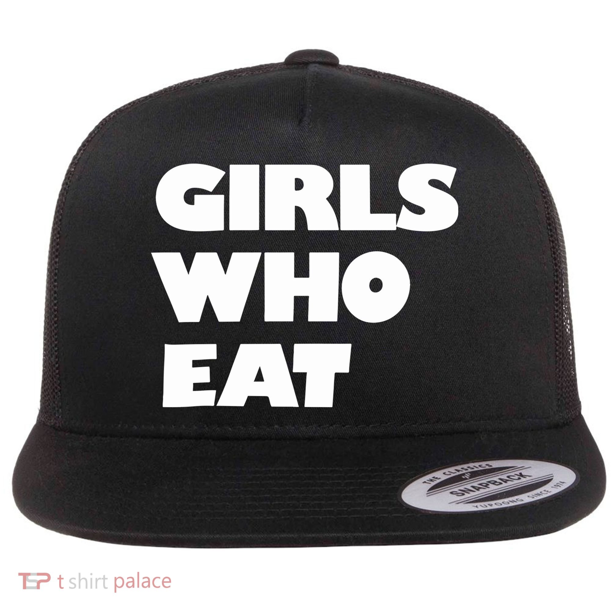 Girls Who Eat Muscle Flat Bill Trucker Hat