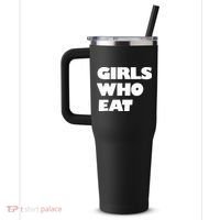 Girls Who Eat Muscle 40oz Vacuum Insulated Stainless Steel Travel Tumbler thumb 2