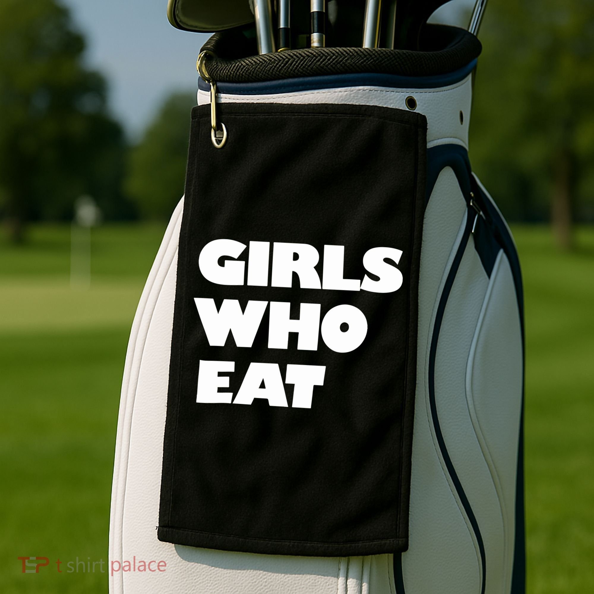 Girls Who Eat Muscle Golf Towel