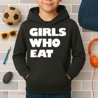 Girls Who Eat Muscle Kids Hoodie thumb 2