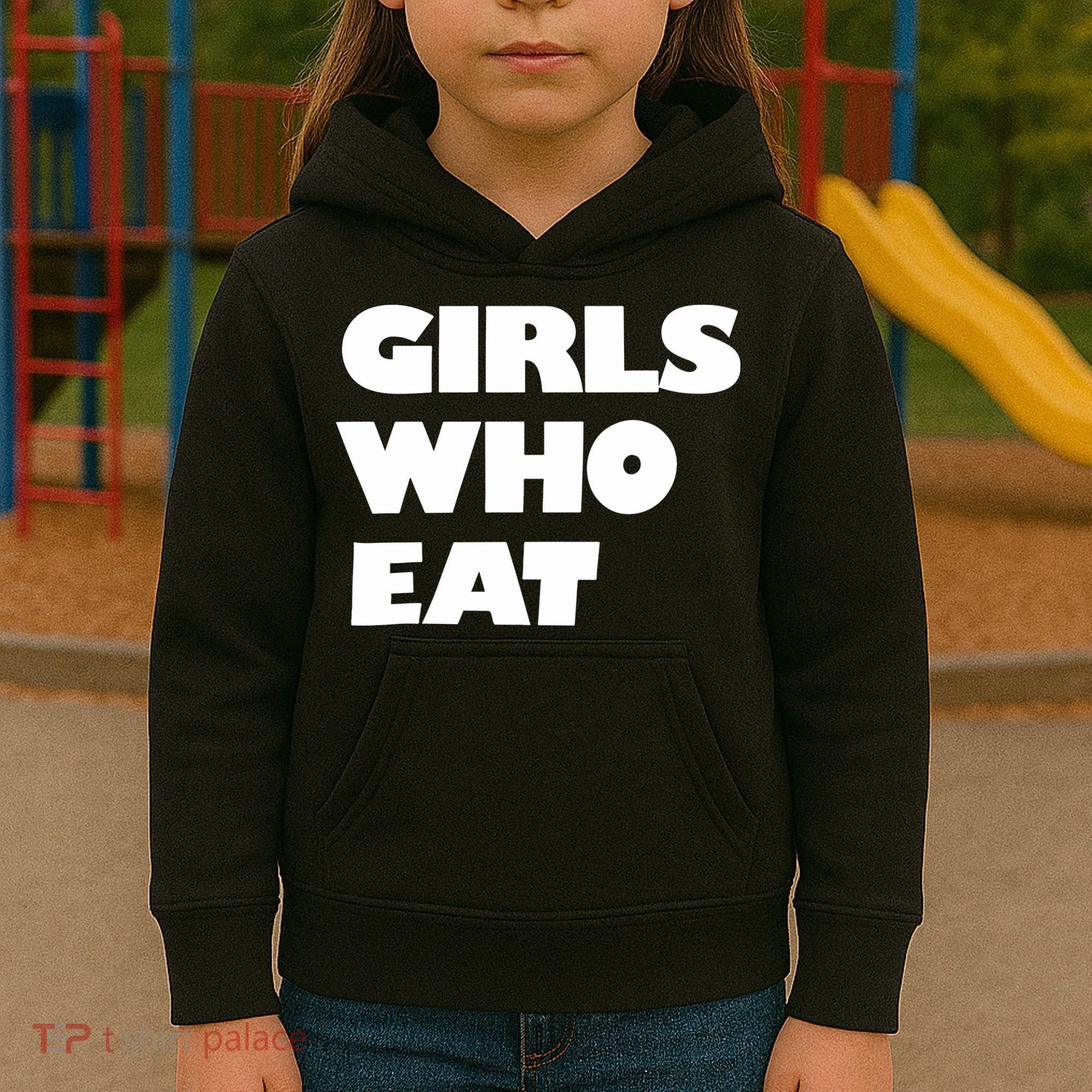 Girls Who Eat Muscle Kids Hoodie