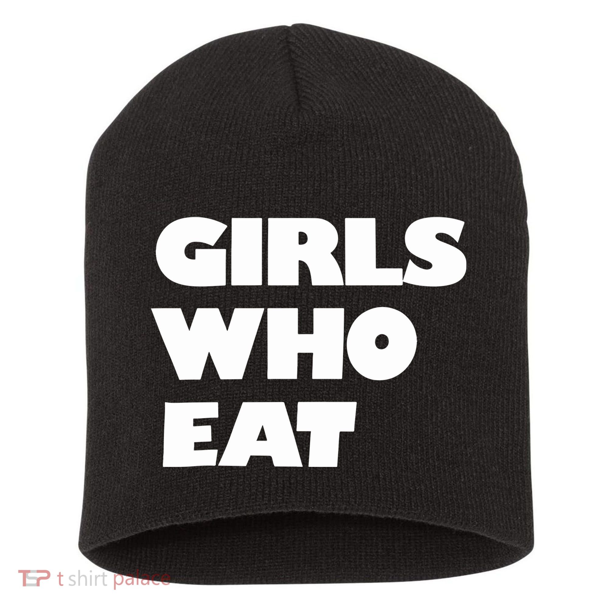 Girls Who Eat Muscle Short Acrylic Beanie