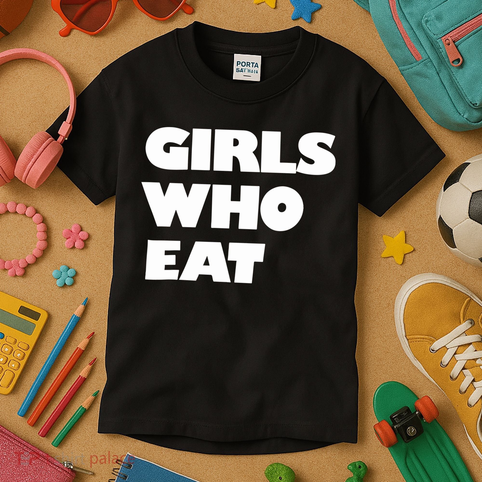 Girls Who Eat Muscle Kids T-Shirt