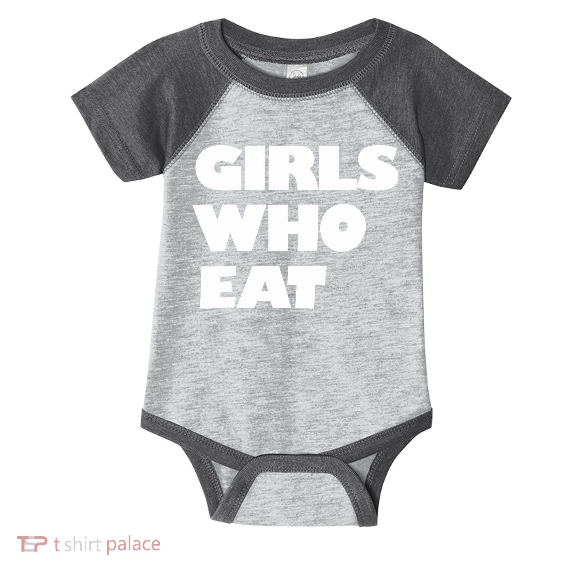 Girls Who Eat Muscle Infant Baby Jersey Bodysuit