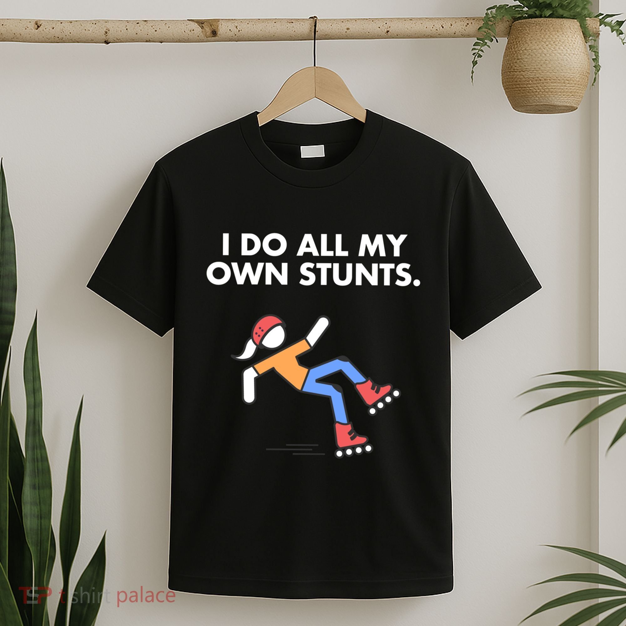 Get Well Funny Roller Skating Accident I Do My Own Stunts Gift T-Shirt