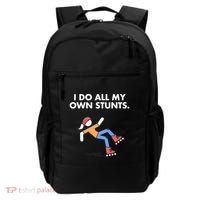 Get Well Funny Roller Skating Accident I Do My Own Stunts Gift Backpack thumb 0