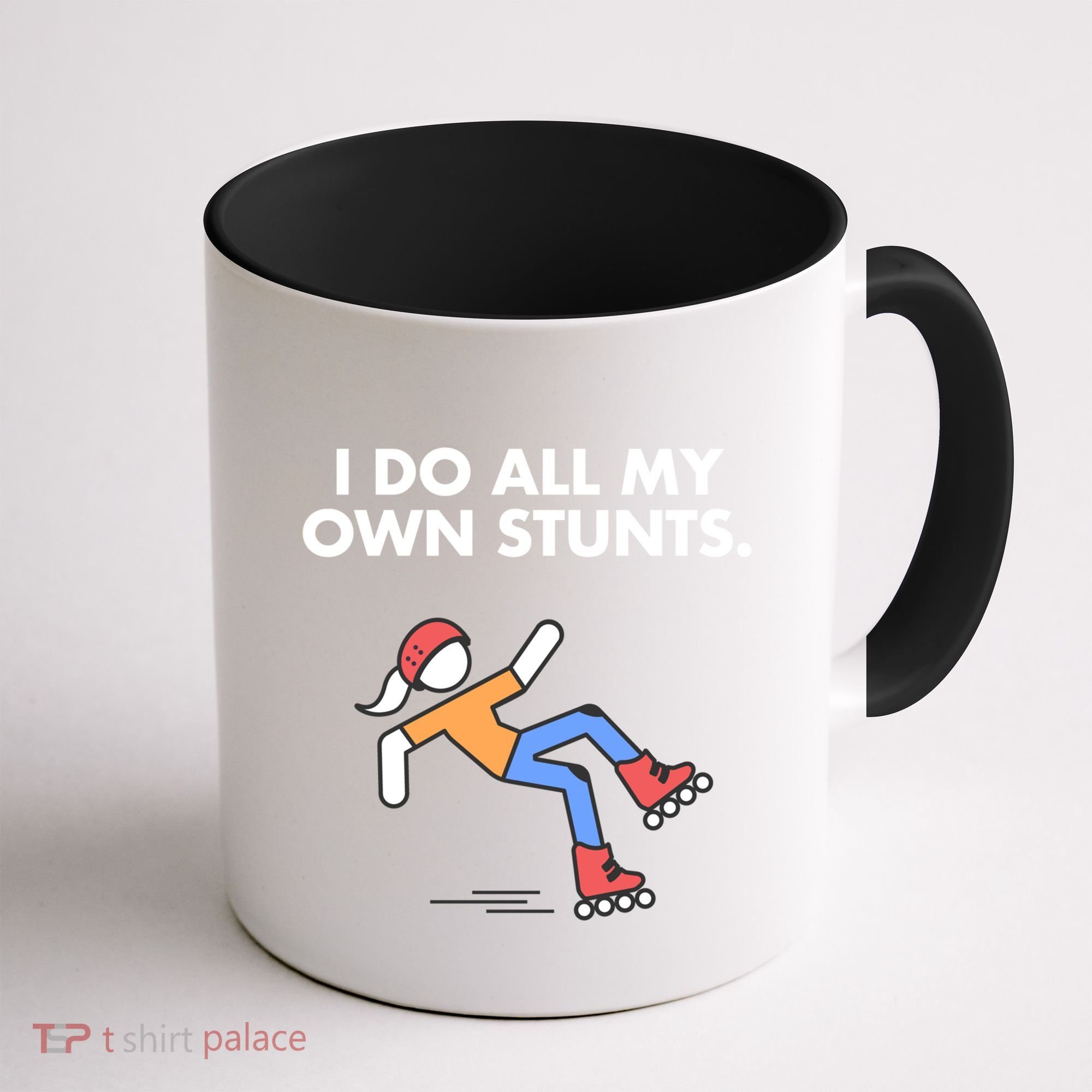 Get Well Funny Roller Skating Accident I Do My Own Stunts Gift Coffee Mug
