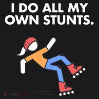 Get Well Funny Roller Skating Accident I Do My Own Stunts Gift Women's Hoodie thumb 2