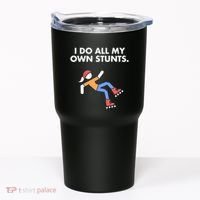 Get Well Funny Roller Skating Accident I Do My Own Stunts Gift Tumbler thumb 0