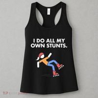 Get Well Funny Roller Skating Accident I Do My Own Stunts Gift Women's Tank Top thumb 3