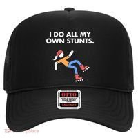 Get Well Funny Roller Skating Accident I Do My Own Stunts Gift Hat thumb 0