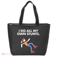 Get Well Funny Roller Skating Accident I Do My Own Stunts Gift Tote Bag thumb 0