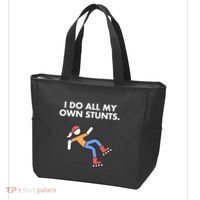 Get Well Funny Roller Skating Accident I Do My Own Stunts Gift Tote Bag thumb 3