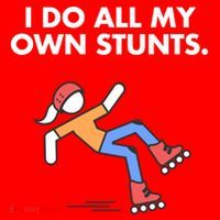 Get Well Funny Roller Skating Accident I Do My Own Stunts Gift Santa Hat thumb 1