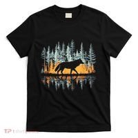Graphic Wolf Forest Nature Wildlife Outdoor T-Shirt thumb 0