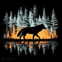 Graphic Wolf Forest Nature Wildlife Outdoor Coffee Mug thumb 5