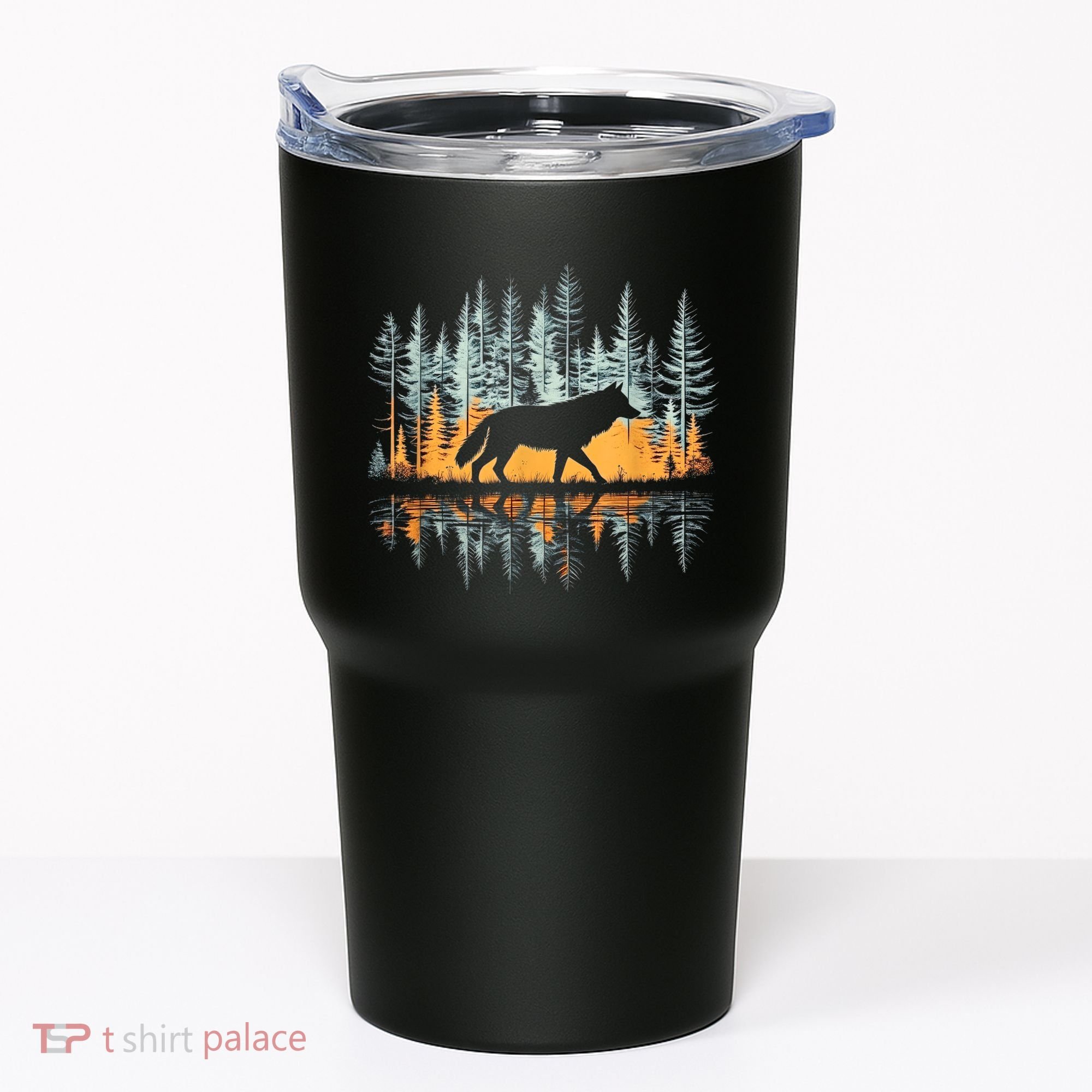 Graphic Wolf Forest Nature Wildlife Outdoor Tumbler