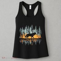 Graphic Wolf Forest Nature Wildlife Outdoor Women's Tank Top thumb 3