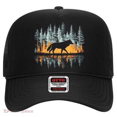 Graphic Wolf Forest Nature Wildlife Outdoor Hat