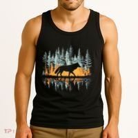 Graphic Wolf Forest Nature Wildlife Outdoor Tank Top thumb 3
