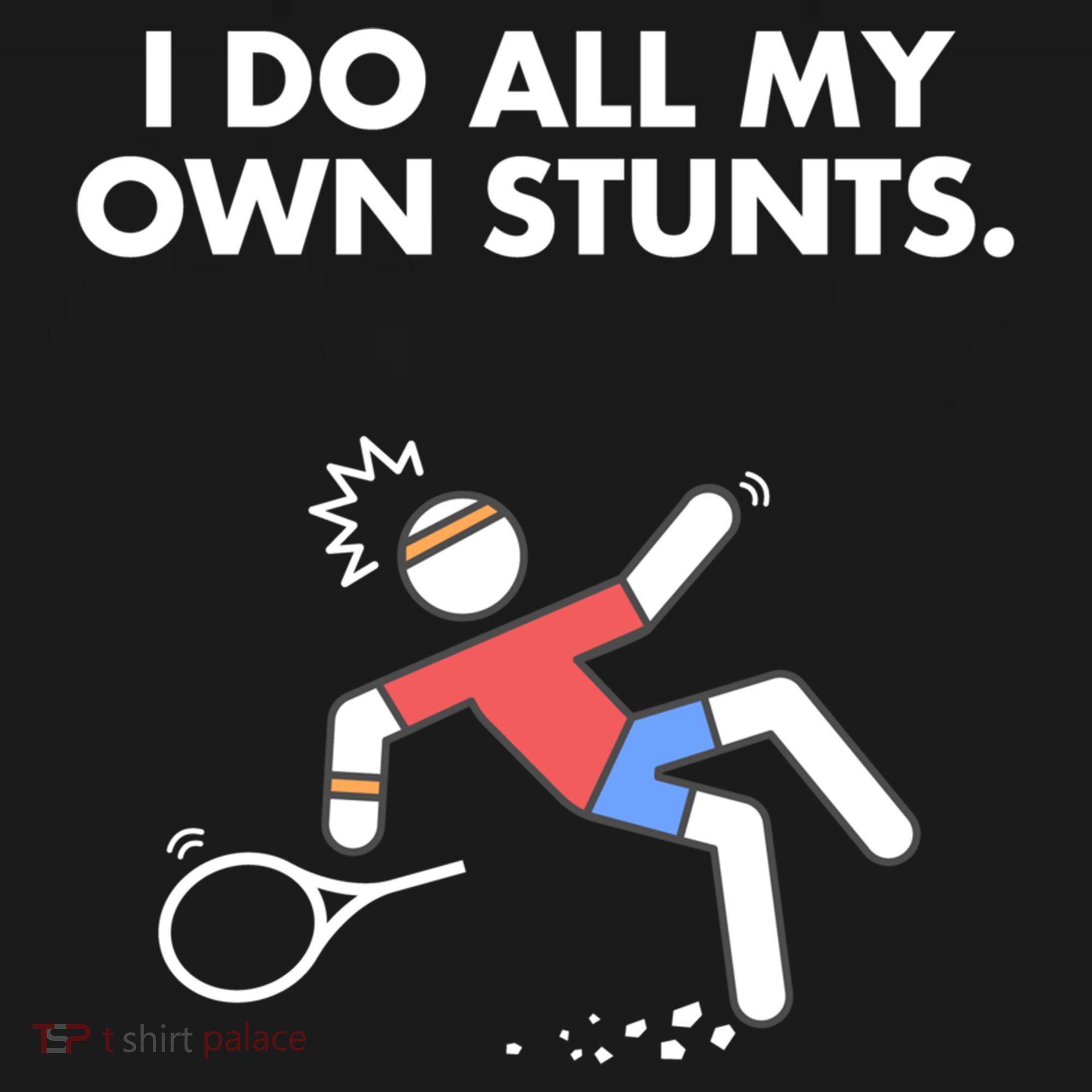 Get Well Funny Tennis Accident I Do My Own Stunts Gift Bucket Hat