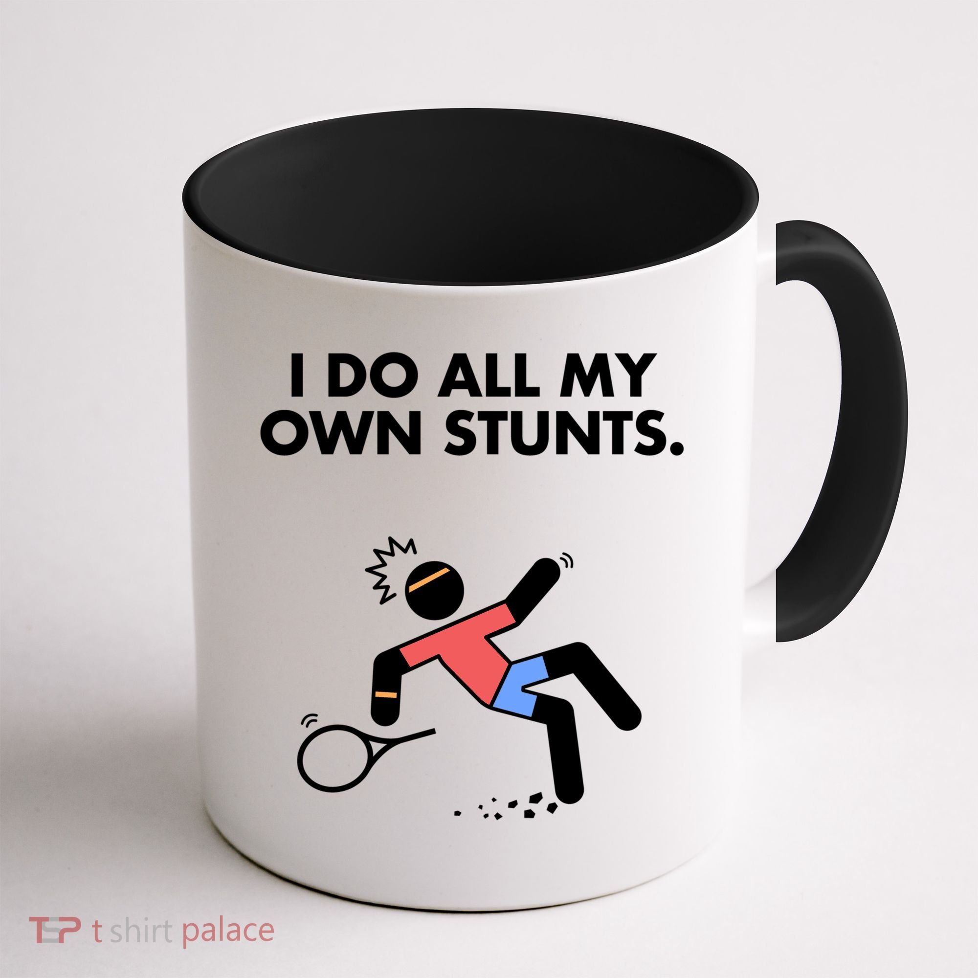 Get Well Funny Tennis Accident I Do My Own Stunts Gift Coffee Mug
