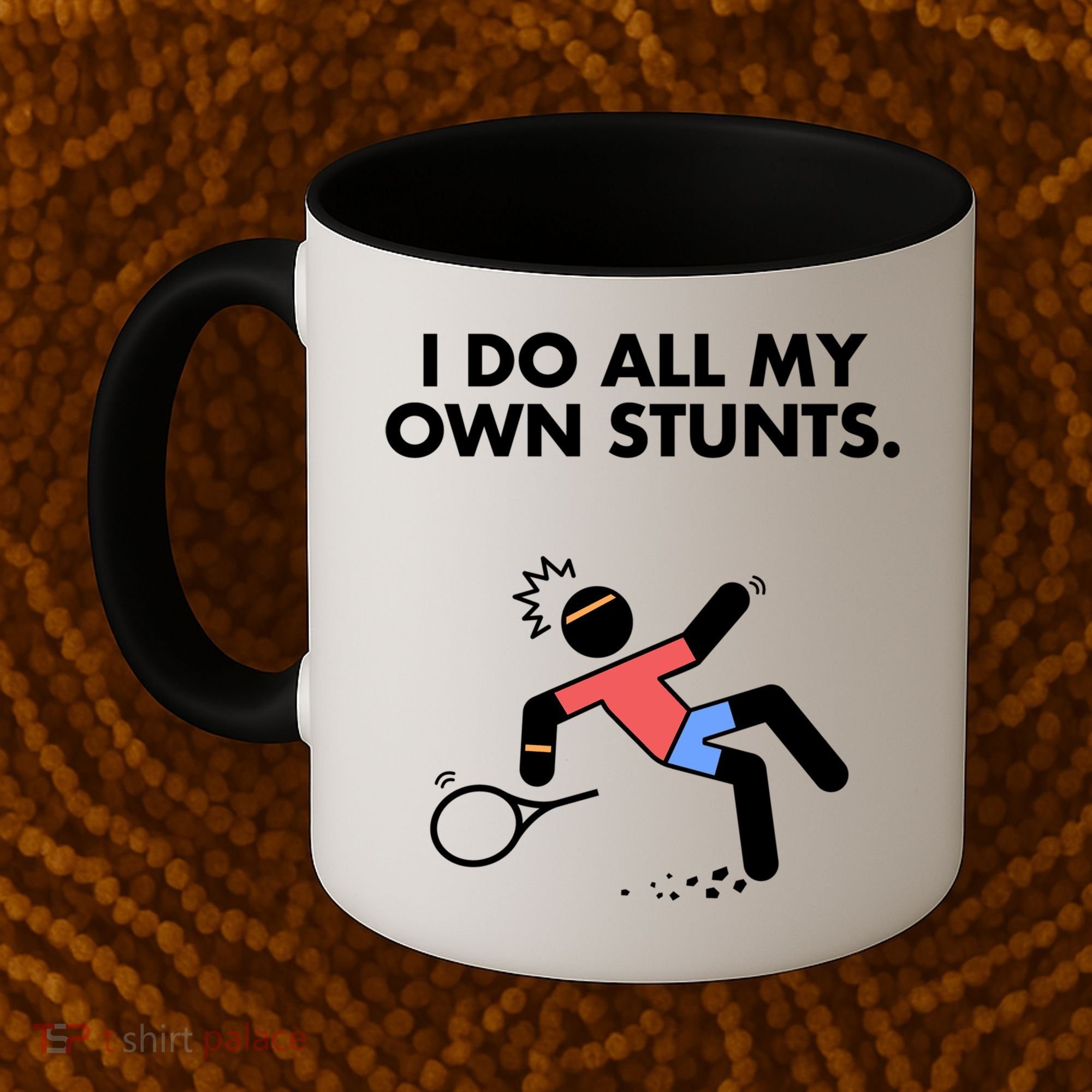 Get Well Funny Tennis Accident I Do My Own Stunts Gift Coffee Mug