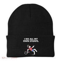 Get Well Funny Tennis Accident I Do My Own Stunts Gift Beanie thumb 0