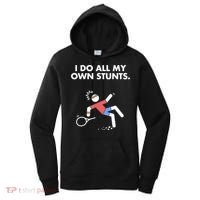 Get Well Funny Tennis Accident I Do My Own Stunts Gift Women's Hoodie thumb 0