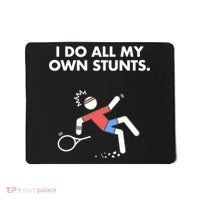 Get Well Funny Tennis Accident I Do My Own Stunts Gift Mousepad thumb 0