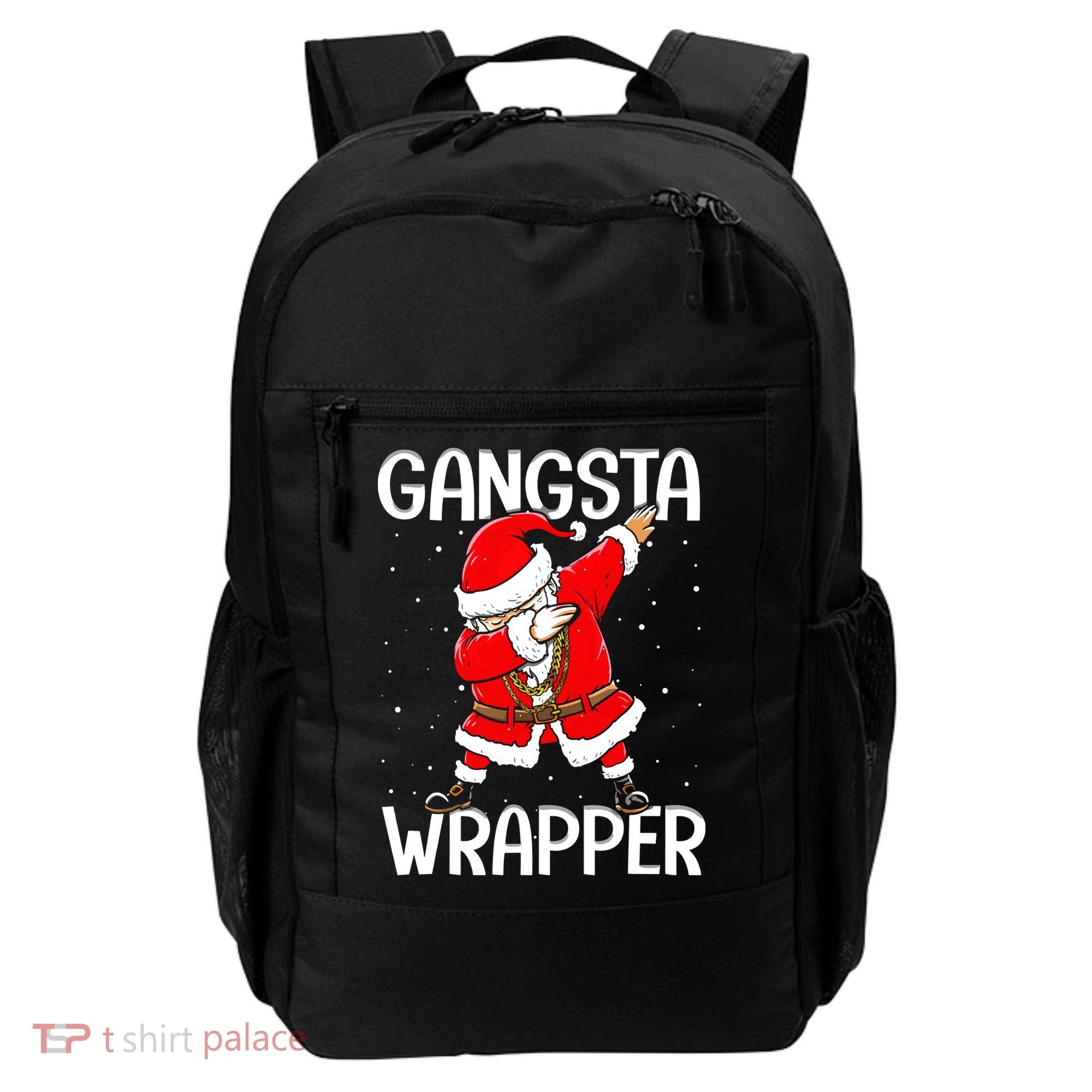 Gangsta Wrapper Funny Dabbing Santa Christmas Backpack