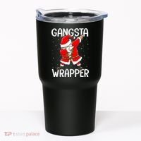 Gangsta Wrapper Funny Dabbing Santa Christmas Tumbler thumb 0