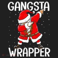 Gangsta Wrapper Funny Dabbing Santa Christmas Tumbler thumb 3